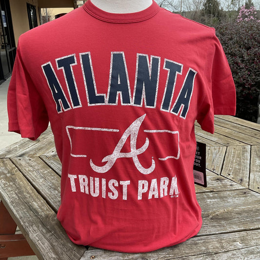 '47 Brand Atlanta Braves BCPTN Racer Red T-Shirt