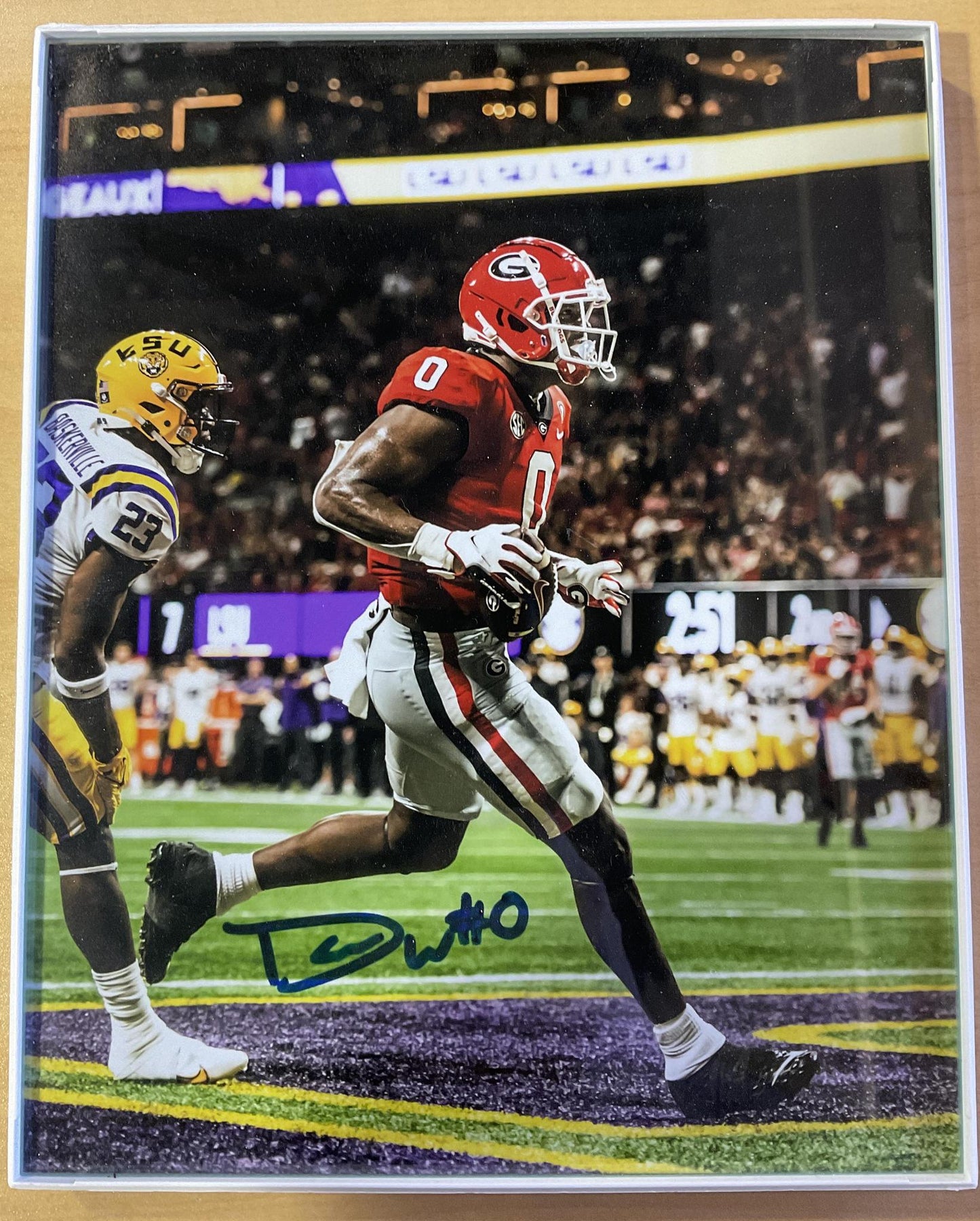 Georgia Bulldogs Auto Pic Darnell Washington No Coa