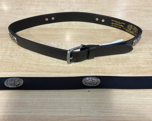 Zep-Pro Clemson Leather Belt