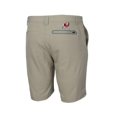 Cutter & Buck UGA Mens Bainbridge Sport Technical Shorts Castle