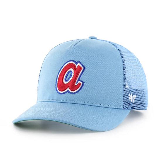 '47 Brand Atlanta Braves Cooperstown Columbia Mesh Trucker Adult Hat