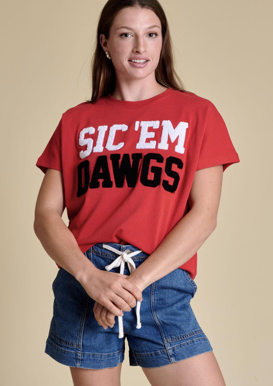 Stewart Simmons UGA The Boxy Chenille Shirt Womens