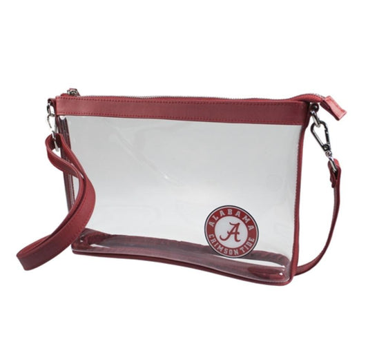 Capri Designs Alabama Large Crossbody Clear Bag