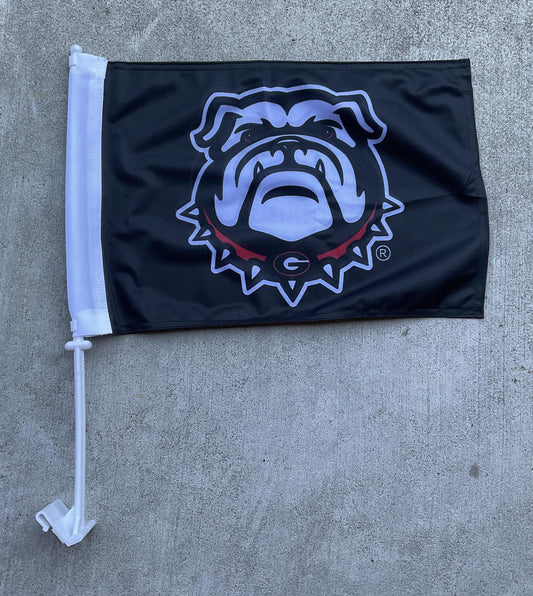 Sewing Concepts UGA Black Dawg Auto Car Flag