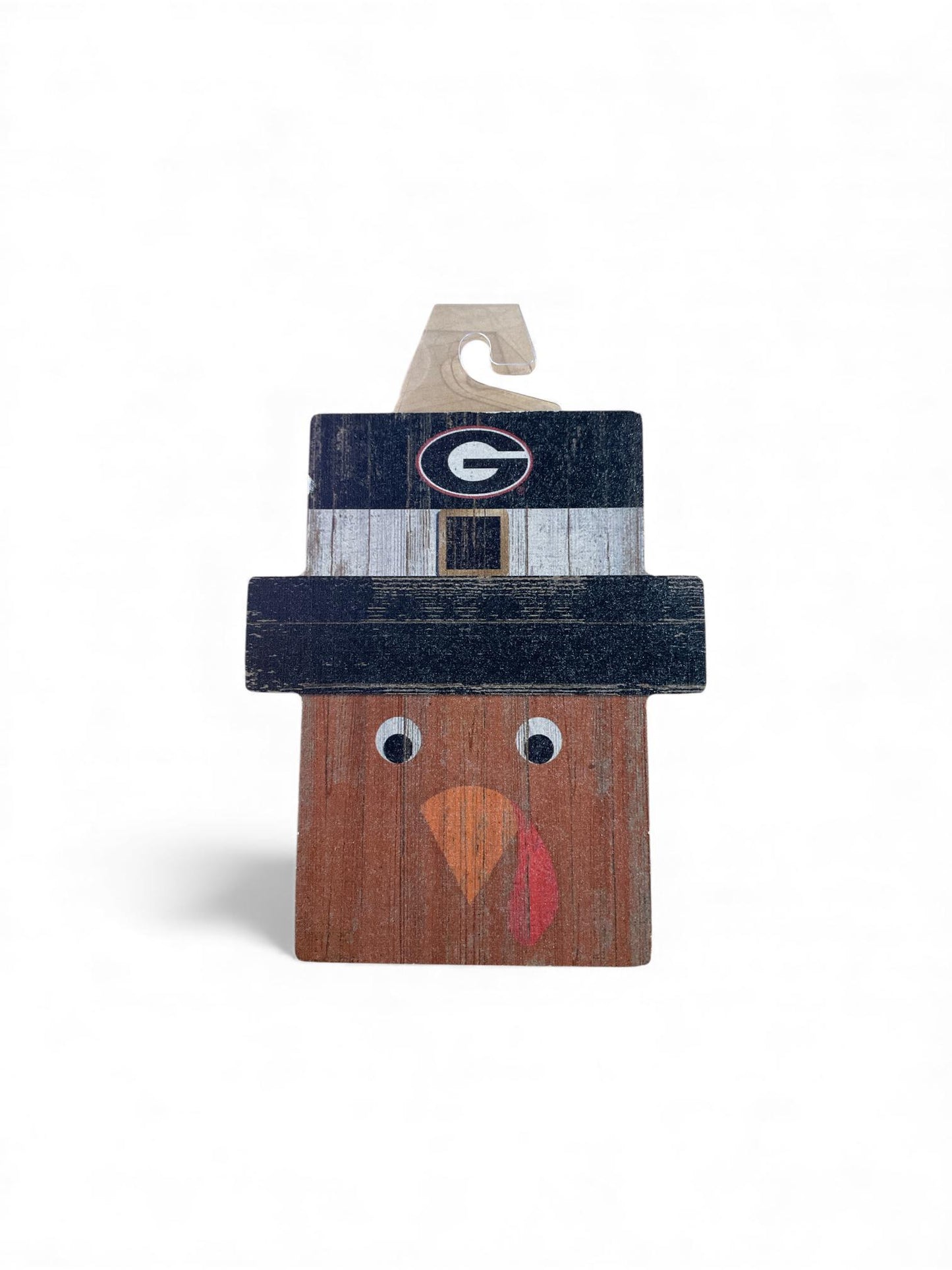 The Fan Zone UGA Turkey Head Cutout Ornament