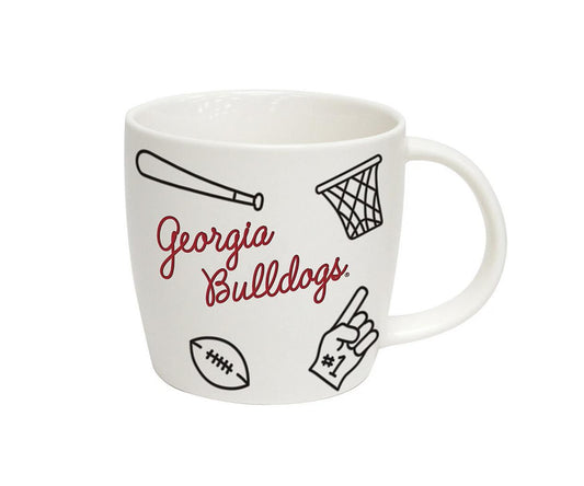 Logo Brands UGA 18oz Playmaker Mug