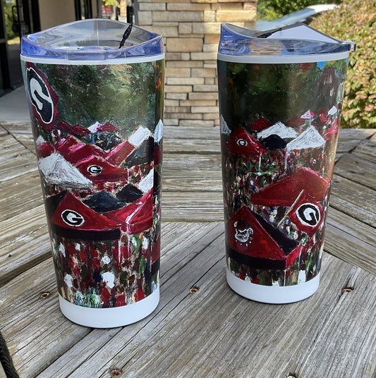 Logo UGA 20oz Collector Powder Coat Tumbler