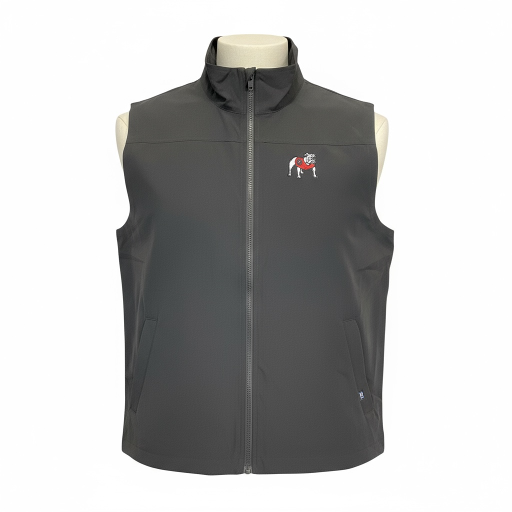 Cutter & Buck UGA Mens Charter Eco Packable Black Vest