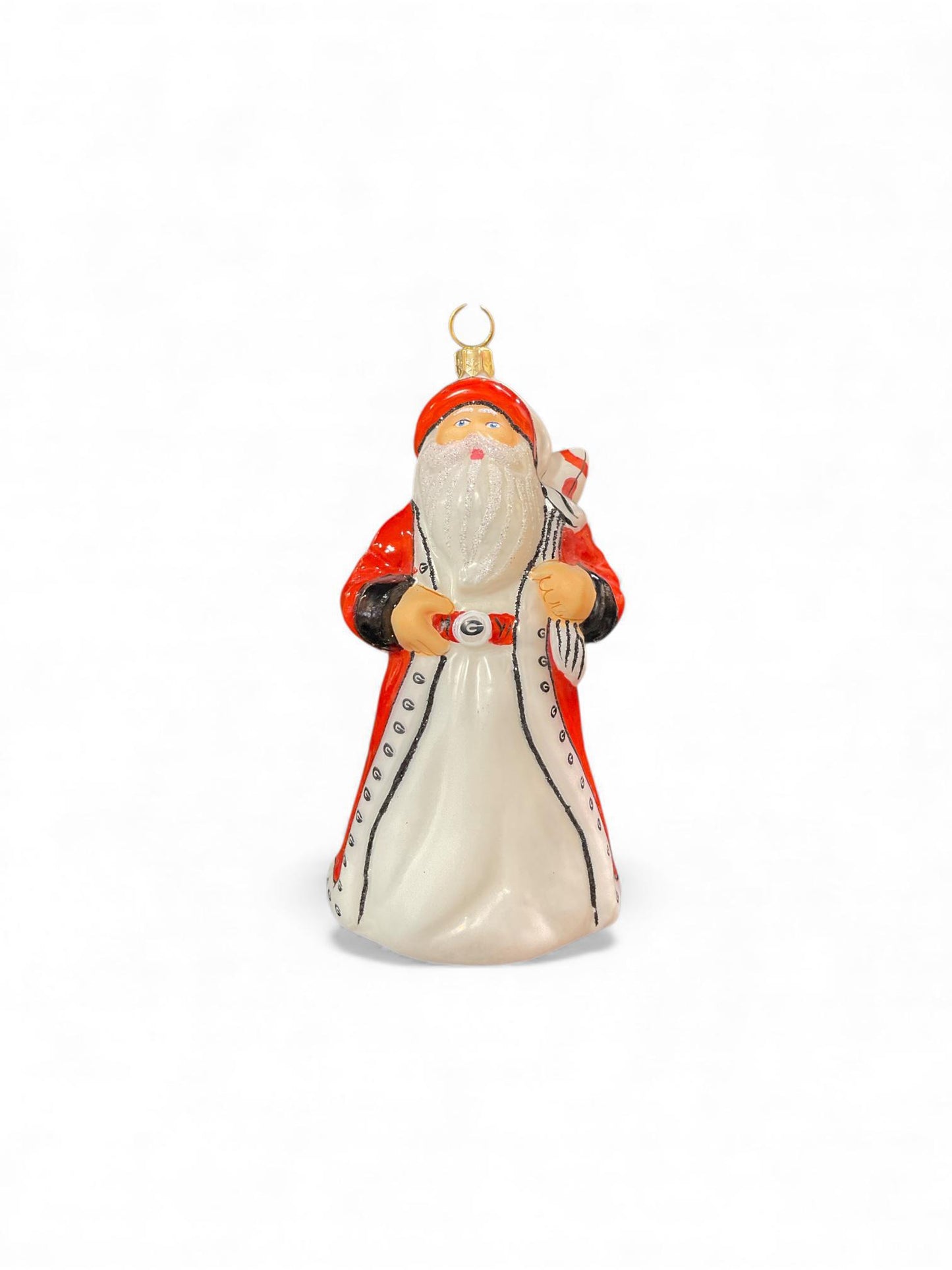 Joy To The World UGA Standing Santa Ornament