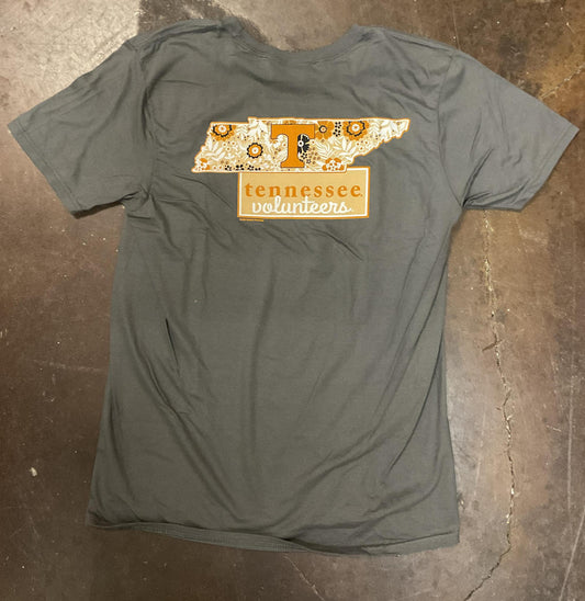 New World Graphics Tennessee Floral/State Women’s T-Shirt