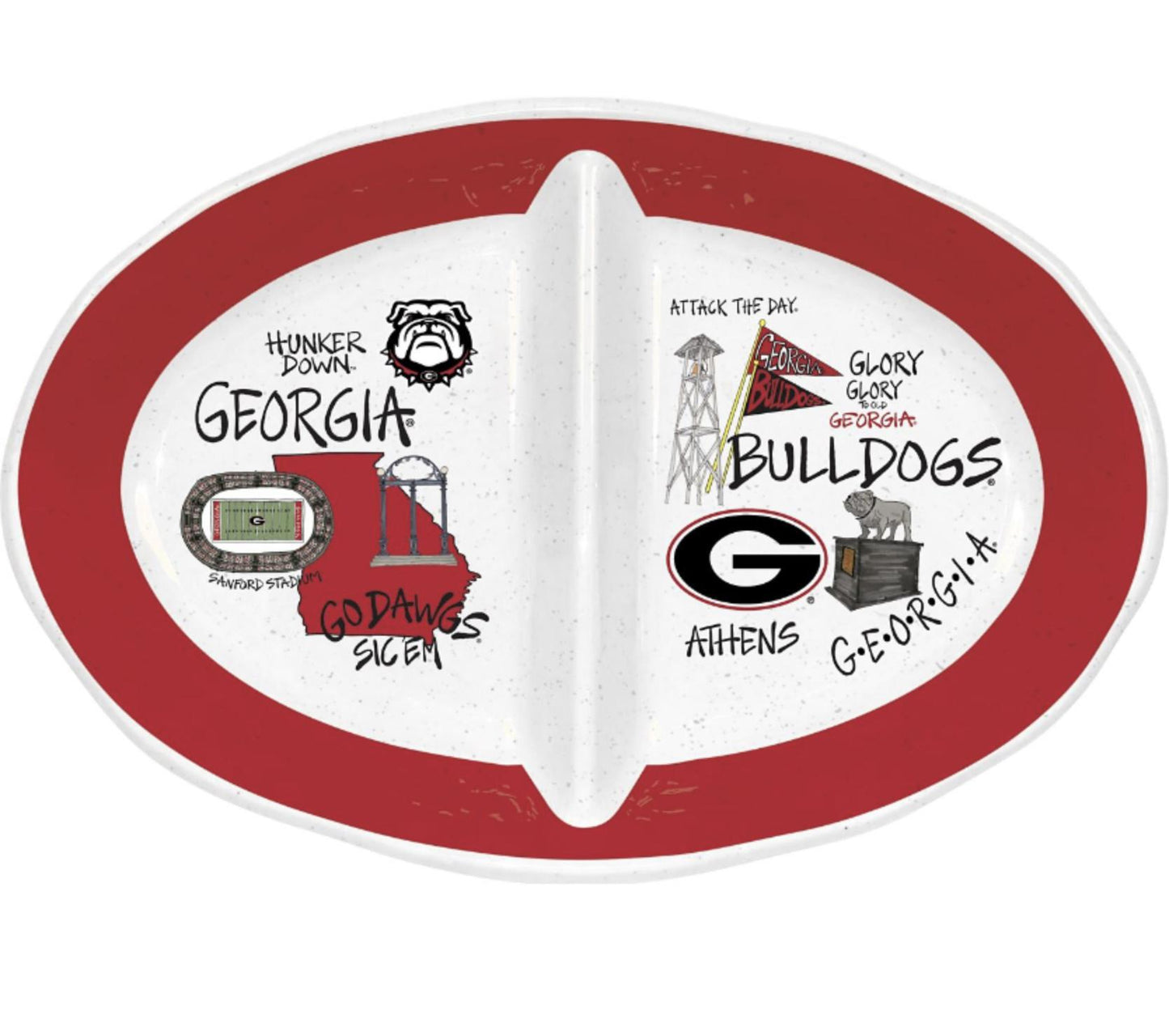 Magnolia Lane UGA Split Serving Platter