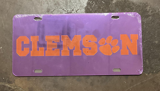 Wincraft Clemson Purple Orange Tag