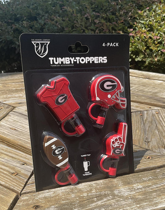 The Memory Company Tumby-Toppers UGA Stanley Straw Tumby Toppers