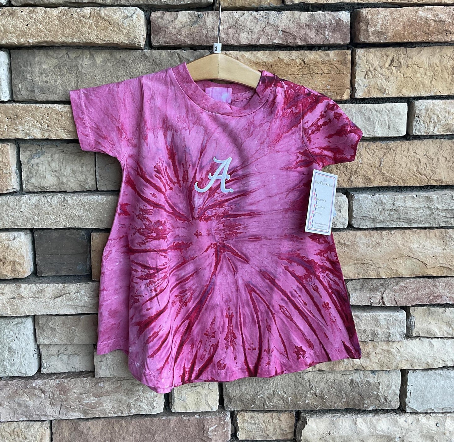 Two Feet Ahead Alabama Tie- Dye Kids Girls Dress