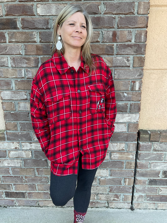 College Concepts UGA Womens Arctic Flannel