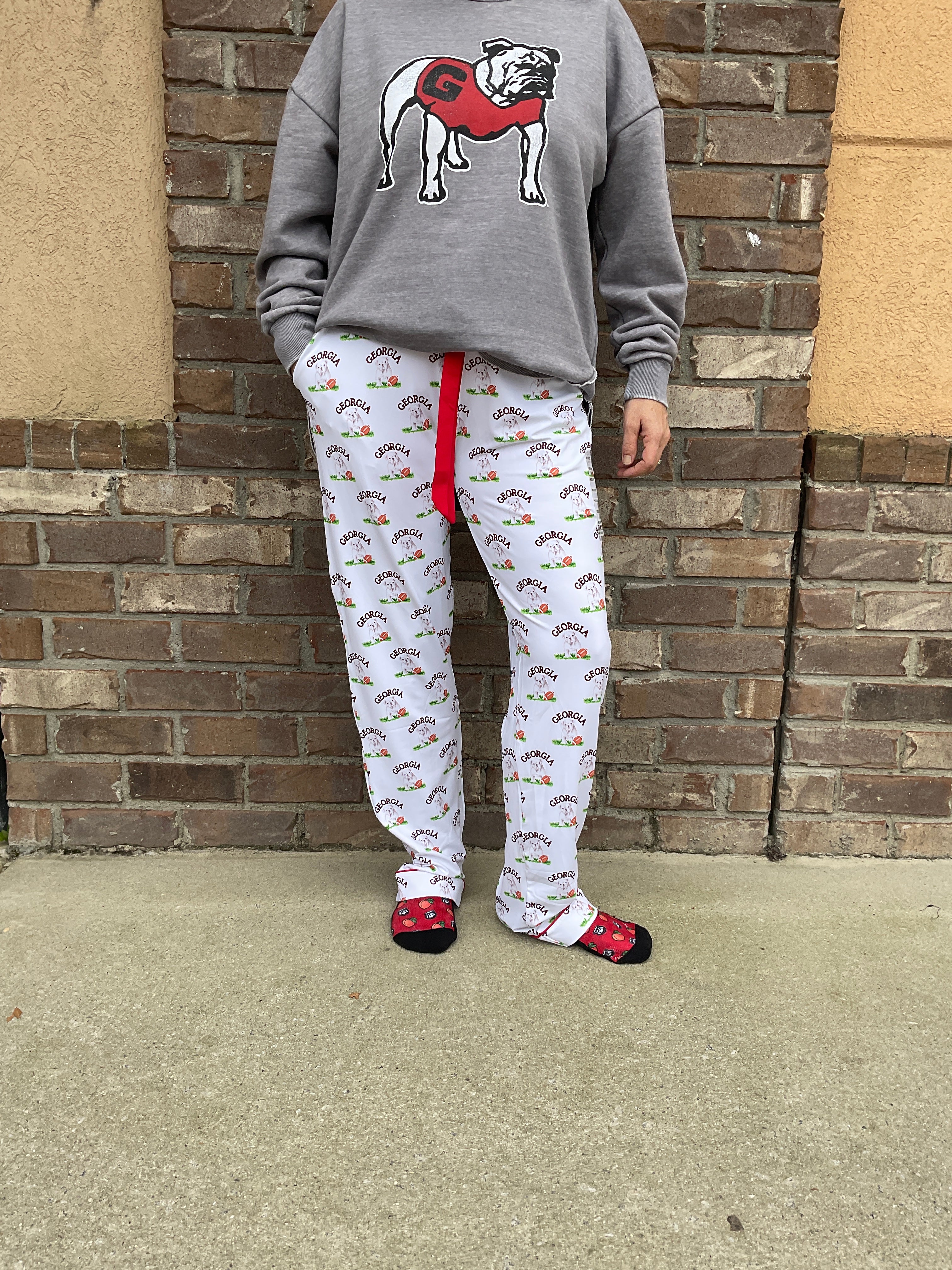 Little Bear Smocks UGA Adult Pajama Pants The Fan Zone