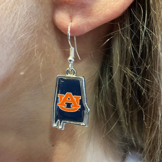 From The Heart Auburn State Shape Earrings