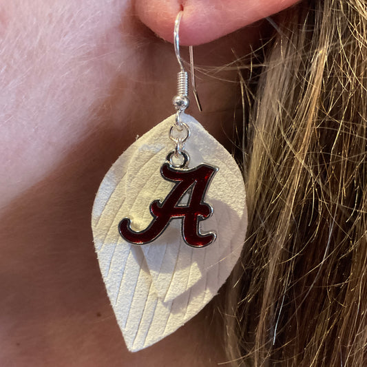 From The Heart Alabama Feather Earring