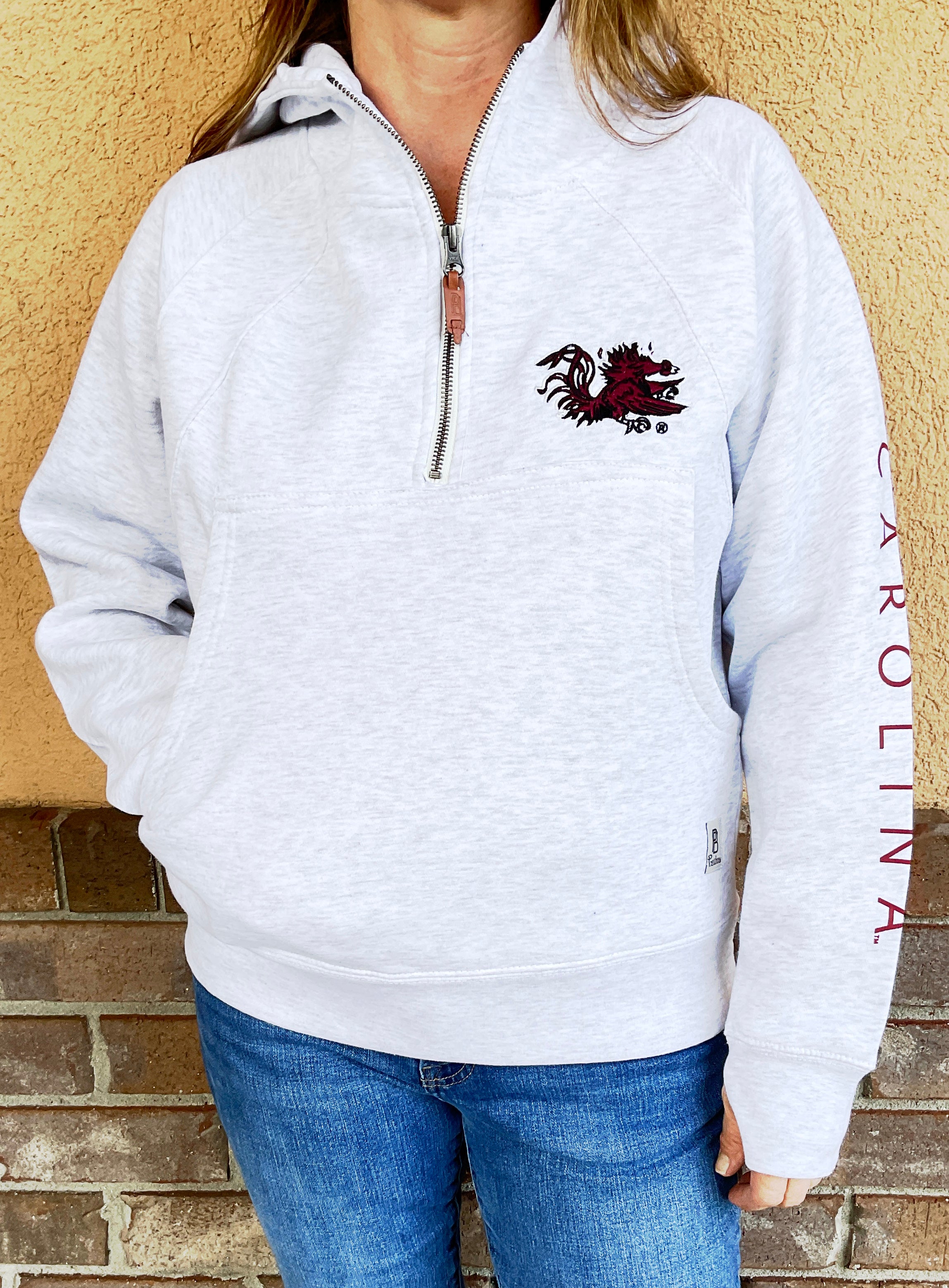 Women's Pressbox Camo South Carolina Gamecocks San Pablo Pullover Hoodie