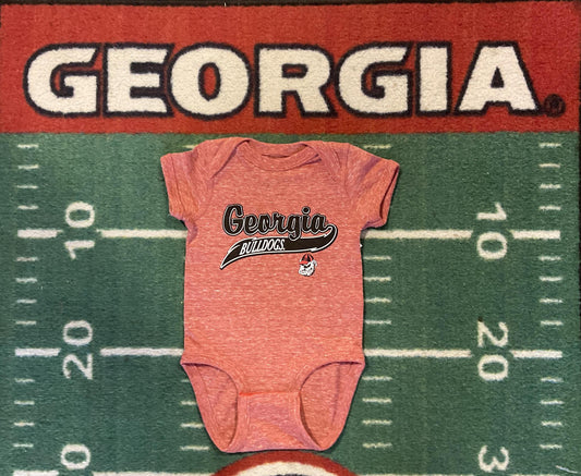 Little King UGA Knobby Onesie