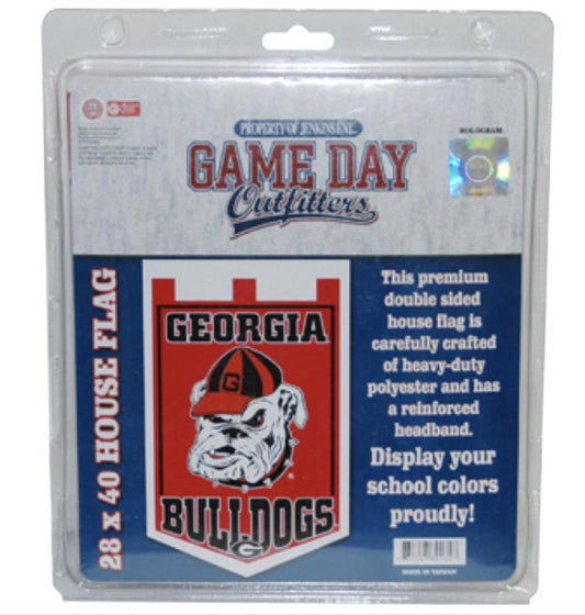 Jenkins Enterprises UGA 80s Dawg 28x40 House Flag