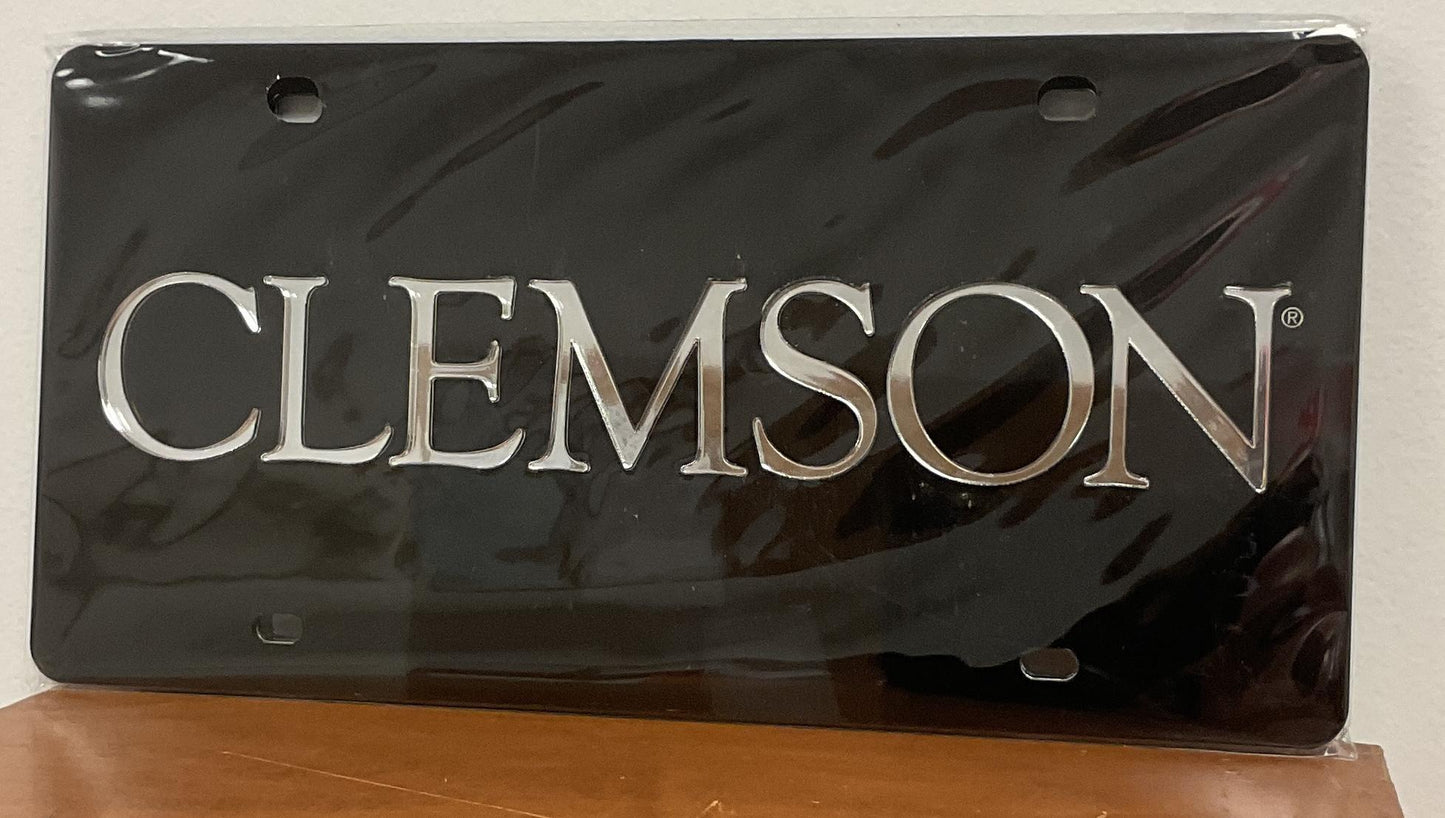 Wincraft Clemson License Plate Black