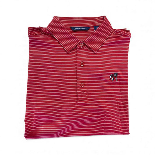 Cutter & Buck UGA Red Forge Pencil Stripe Mens Polo