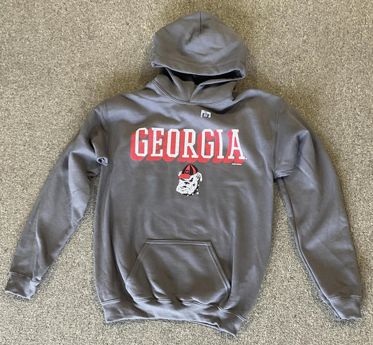 New World Graphics UGA Mens Georgia Charcoal Hoodie