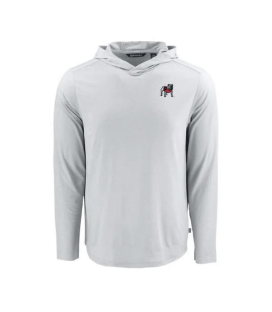 Cutter & Buck UGA Coastline Epic Comfort Eco Hooded Mens Shirt Concrete