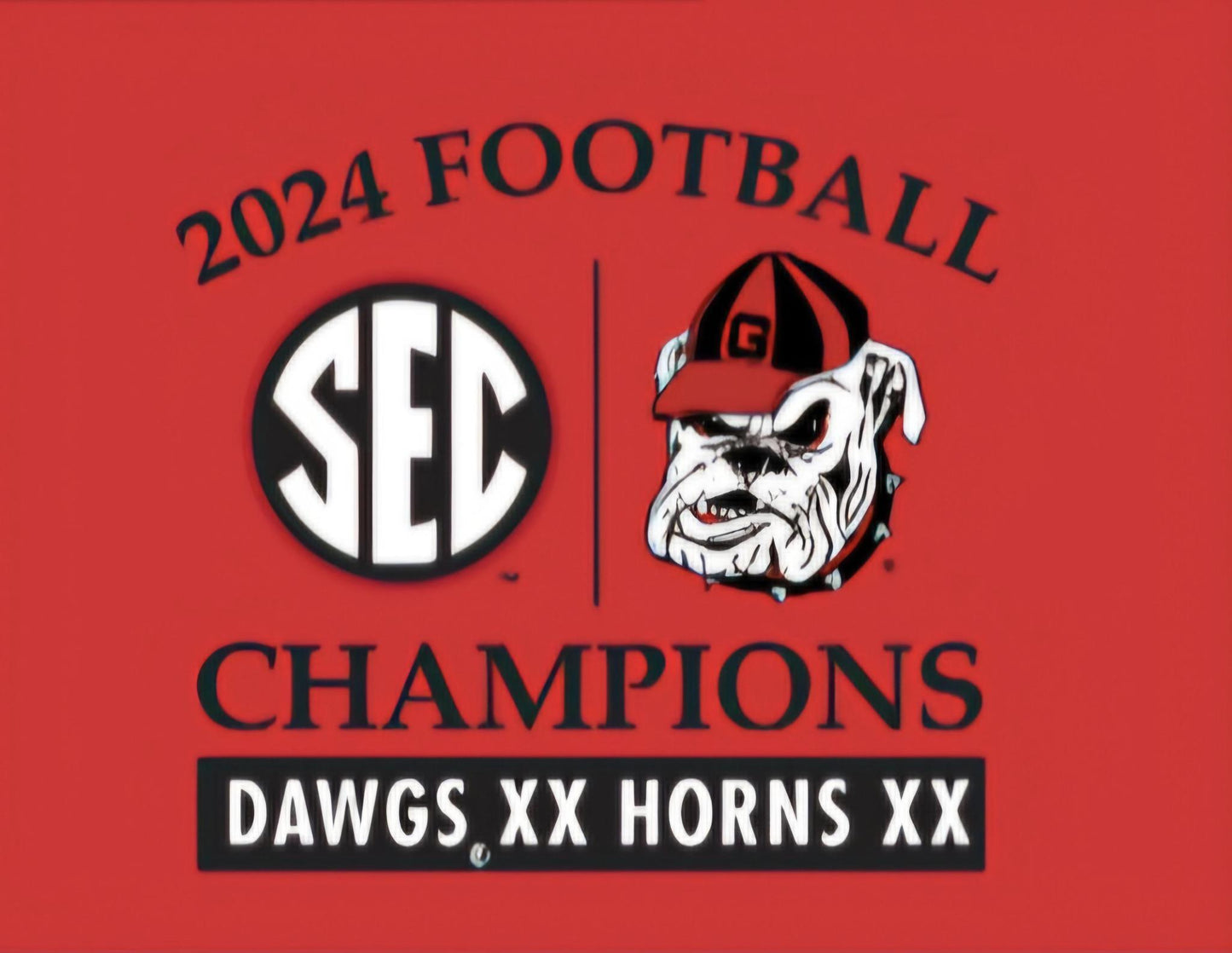 New World Graphics UGA SEC Champ Recap CC Red Adult T-Shirt