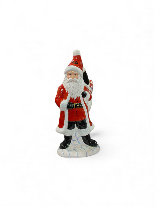Metzler Bros UGA Paper Machete Santa Statue 13”
