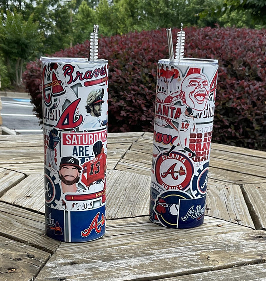 Simply You Customs Atlanta Braves 20oz Graphic Tumbler