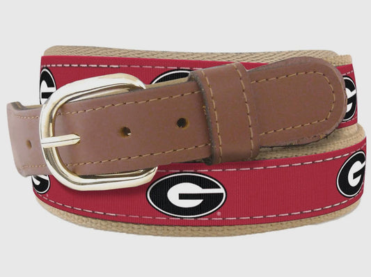 ZEP-Pro UGA Red G Ribbon Belt