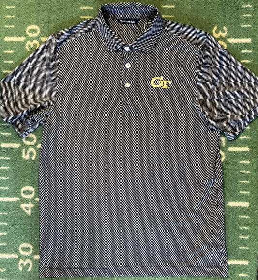 Cutter & Buck Georgia Tech Mens Pike Eco Symmetry Print Recycled Polo