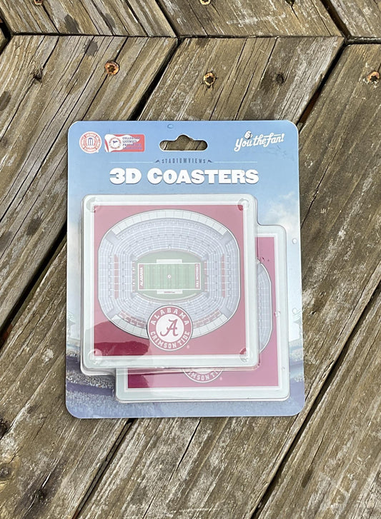 You The Fan Alabama 3D Coasters