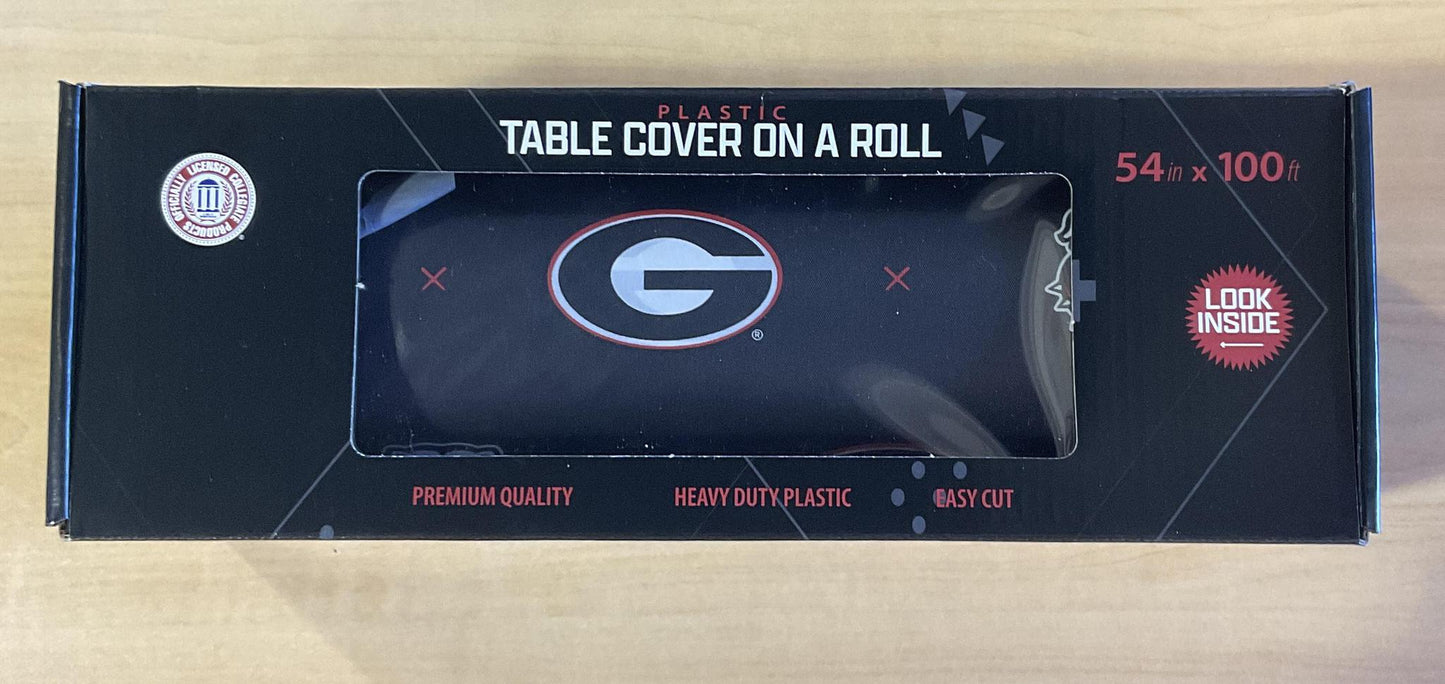 Pegasus Sports UGA Table Cover on a Roll