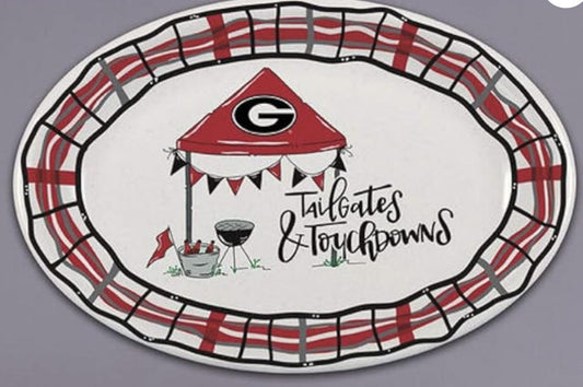 Magnolia Lane UGA Touchdowns and Tailgates Platter