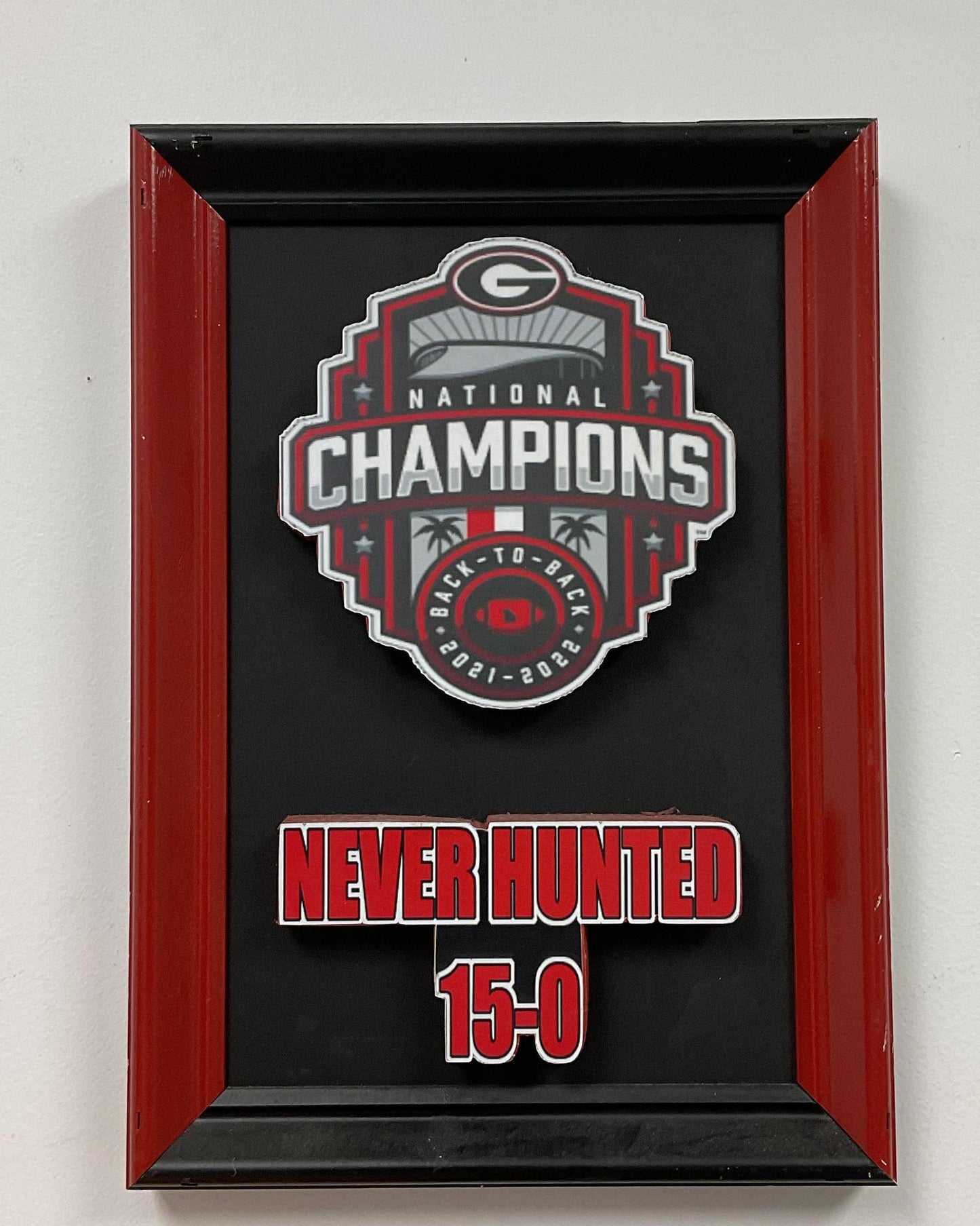 Georgia Bulldogs Never Hunted Natty Wall Plate