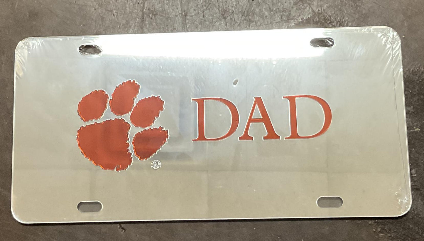 Craftique Clemson Dad Tag