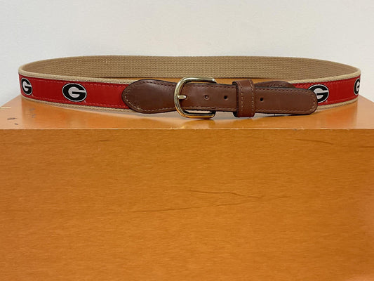 ZEP-Pro UGA Red G Ribbon Belt