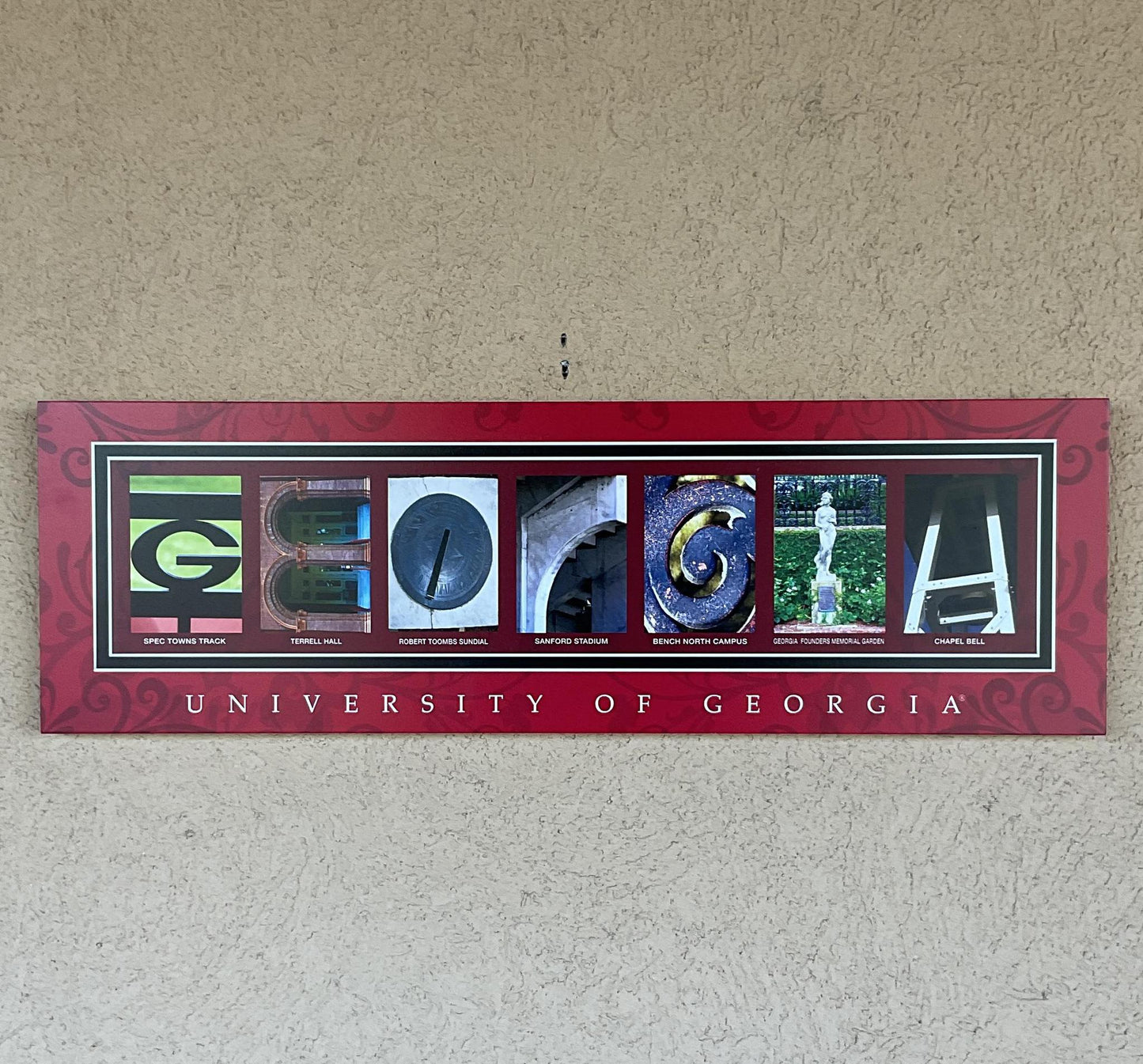 P B. Graham UGA Campus Letter Art Wall Sign