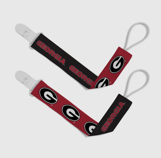 Masterpieces Puzzles UGA Pacifier Clip Set 2-Pack