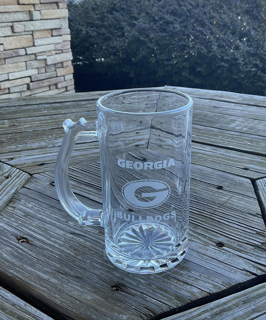 UGA Small Etched Mug