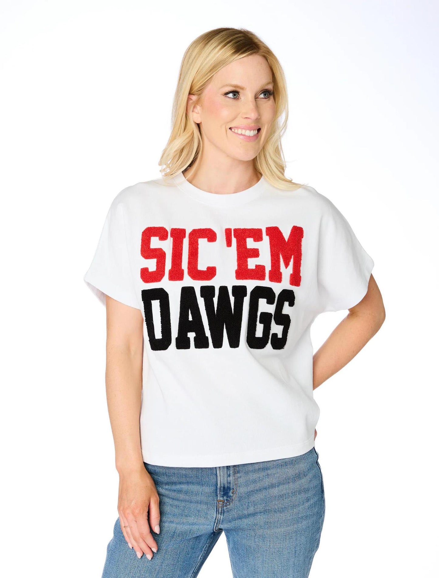 Stewart Simmons UGA The Boxy Chenille Shirt Womens