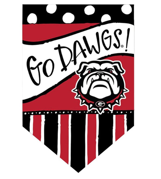 Magnolia Lane UGA Pennant Go Dawgs Garden Flag