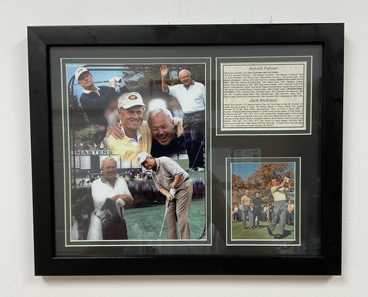 Masters Pic Jack and Arnold Framed Pic