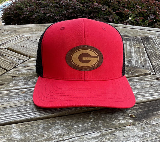Pukka UGA Old School G Red And Black Trucker Hat