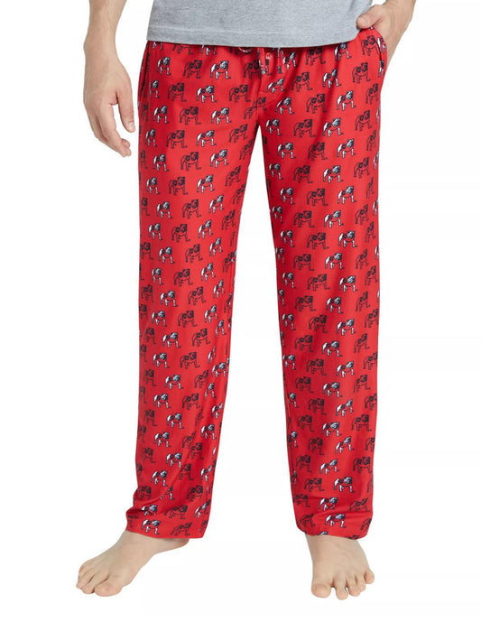 College Concepts UGA NCAA Record Mens AOP Knit Pants