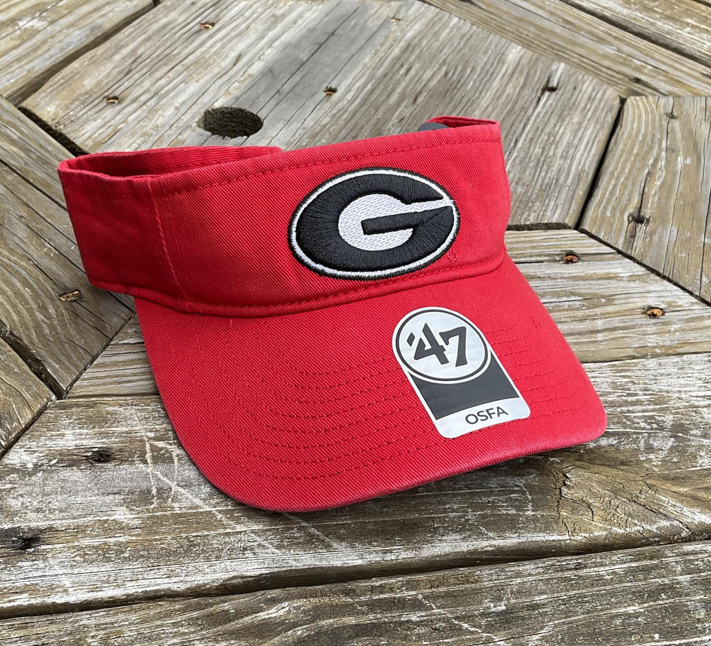 ‘47 Brand UGA Red Cleanup Visor Hat