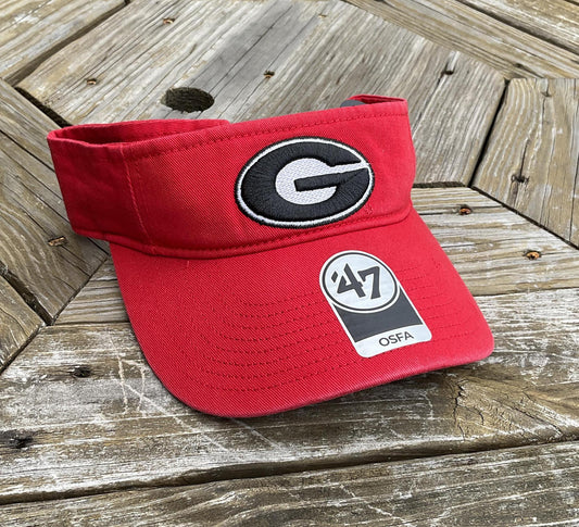 ‘47 Brand UGA Red Cleanup Visor Hat